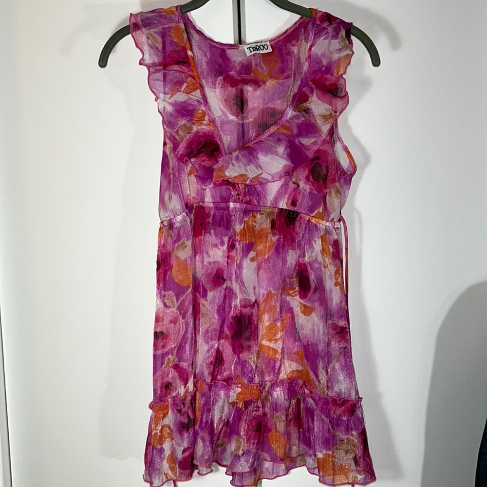 TAROO sheer flowy tunic top